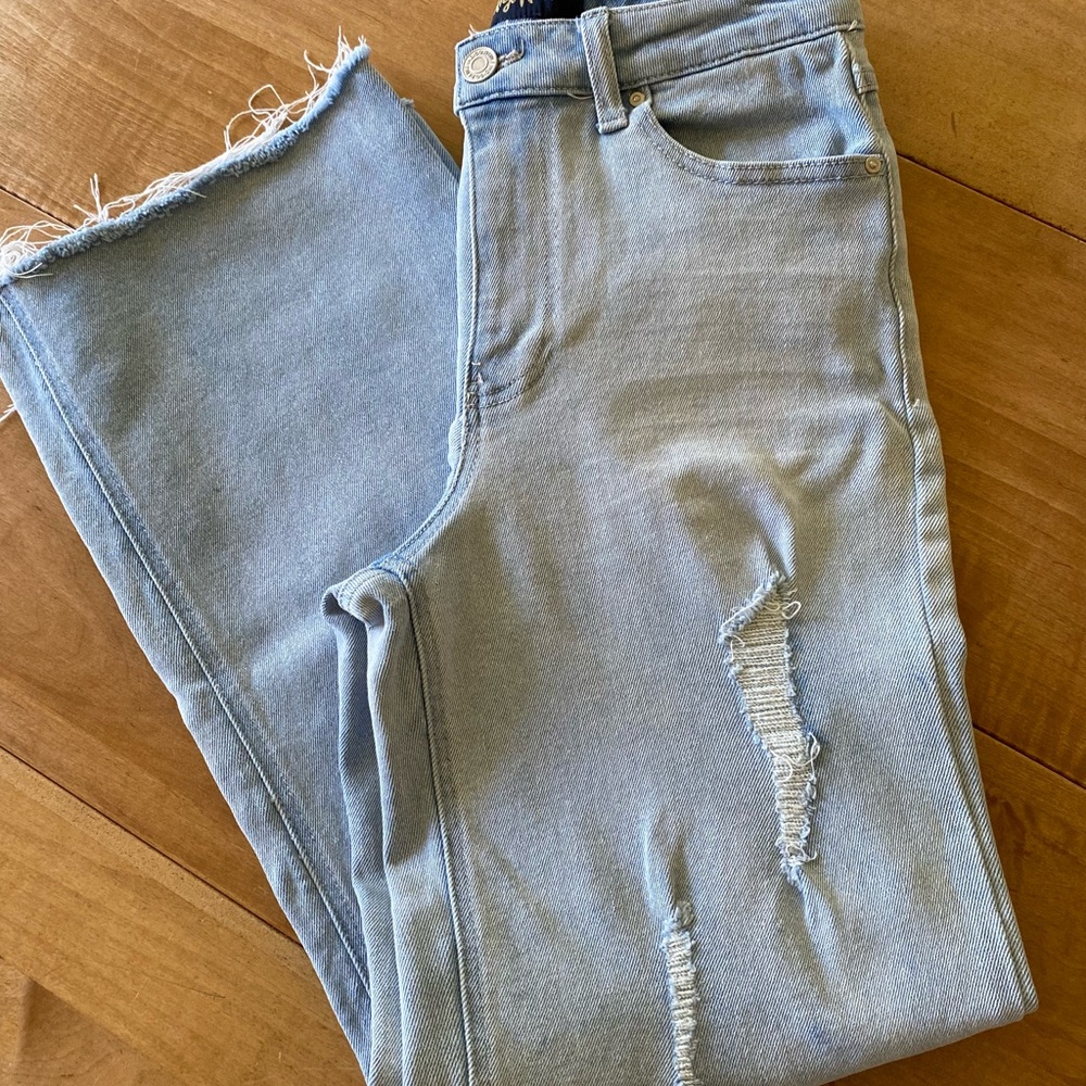 Light Blue Distressed Jeans